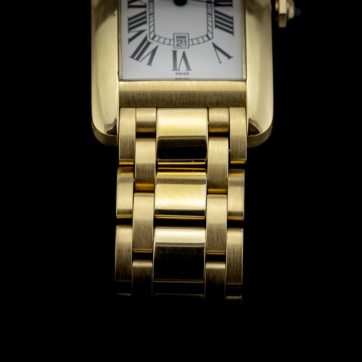 Regal Time — Cartier Tank Americaine XL 1740 automatic yellow gold